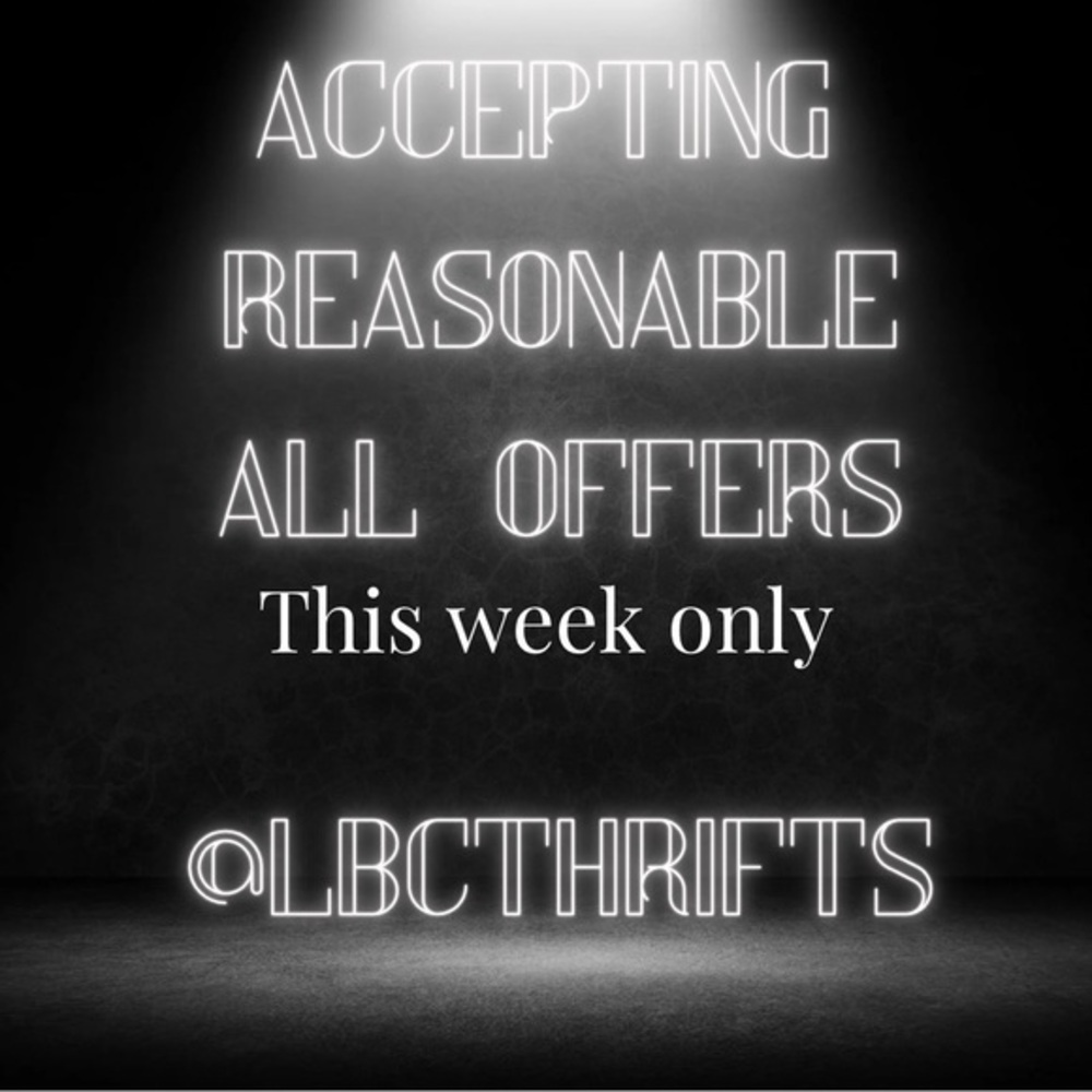 Accepting all reasonable offers!